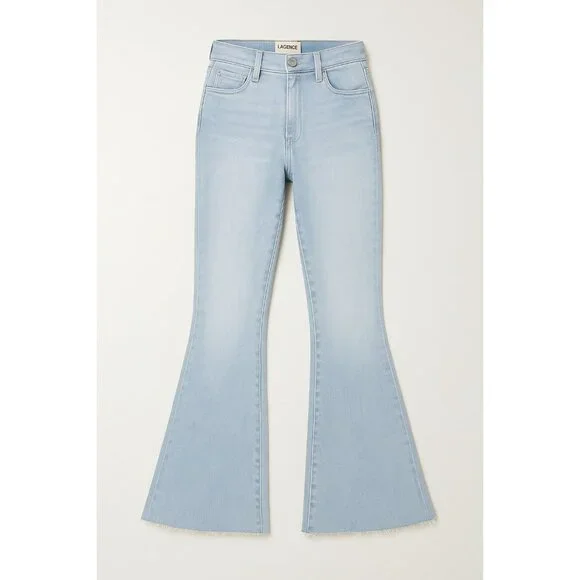 L’AGENCE High-Rise Micro Bootcut Jeans Blue Cloud Light Wash Size 26 - Picture 2 of 16